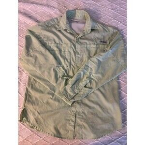 Columbia PFG Button Up Snap Shirt Womens S Light Mint Green Longsleeve  Fishing
